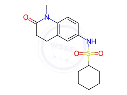 Chemical structure of N-(1-Methyl-2-oxo-1,2,3,4-tetrahydroquinolin-6-yl)cyclohexanesulfonamide