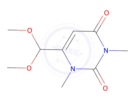 Chemical structure of 6-(Dimethoxymethyl)-1,3-dimethylpyrimidine-2,4(1H,3H)-dione