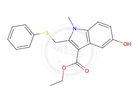 Chemical structure of Abidol Impurity 53
