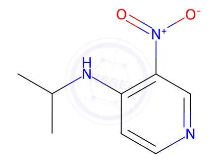 Chemical structure of 3-nitro-N-(propan-2-yl)pyridin-4-amine
