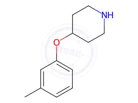 Chemical structure of 4-(m-tolyloxy)piperidine