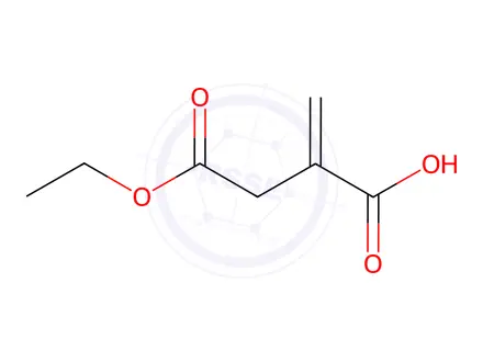 Chemical structure of 4-Ethoxy-2-methylidene-4-oxobutanoic Acid