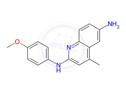 Chemical structure of N2-(4-methoxyphenyl)-4-methylquinoline-2,6-diamine