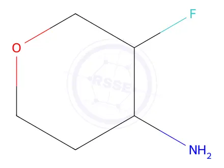 Chemical structure of 3-Fluorotetrahydro-2H-pyran-4-aMine