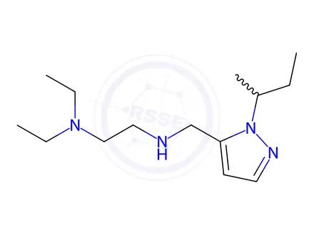 Chemical structure of N'-[(1-sec-butyl-1H-pyrazol-5-yl)methyl]-N,N-diethylethane-1,2-diamine