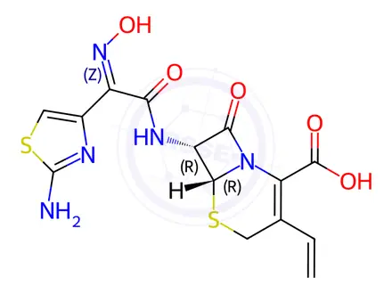 Chemical structure of Cefdinir