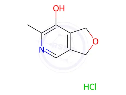 Chemical structure of 1,3-Dihydro-6-methyl-furo(3,4-c)pyridine-7-ol