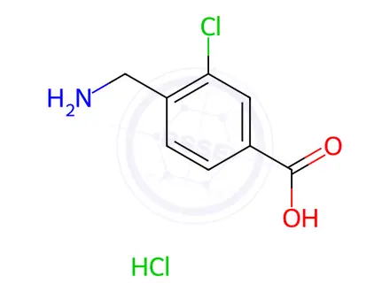 Chemical structure of Aminomethylbenzoic Acid Impurity 4 HCl