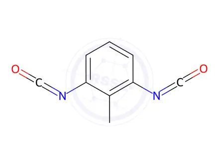 Chemical structure of Oxirane, methyl-, polymer with 1,3-diisocyanatomethylbenzene and oxirane, nonylphenol-blocked