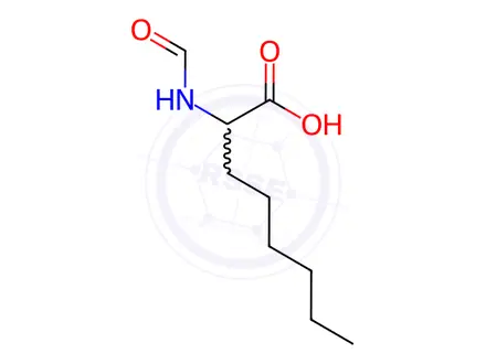 Chemical structure of 2-Formamidooctanoic acid