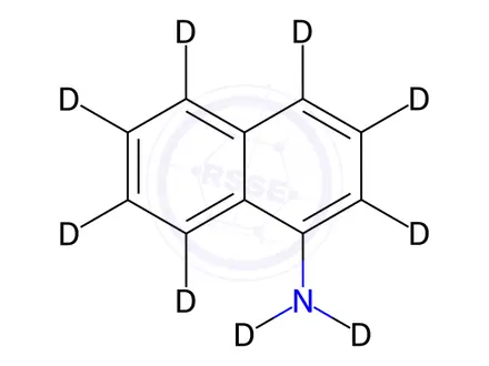 Chemical structure of 1-Aminonaphthalene D9