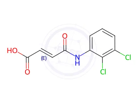 Chemical structure of 4-(2,3-DICHLOROANILINO)-4-OXOBUT-2-ENOIC ACID