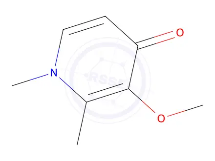 Chemical structure of 3-methoxy-1,2-dimethyl-4(1H)-pyridinone