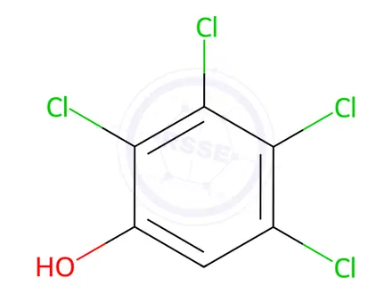 Chemical structure of 2,3,4,5-Tetrachlorophenol