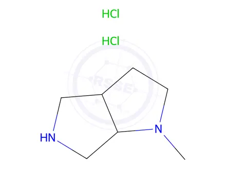 Chemical structure of 1-Methyl-hexahydropyrrolo[3,4-b]pyrrole Dihydrochloride