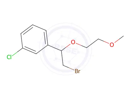 Chemical structure of 1-(2-Bromo-1-(2-methoxyethoxy)ethyl)-3-chlorobenzene