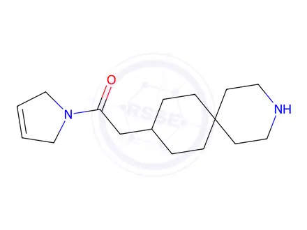 Chemical structure of 1-(2,5-Dihydro-1H-pyrrol-1-yl)-2-(3-azaspiro[5.5]undecan-9-yl)ethanone