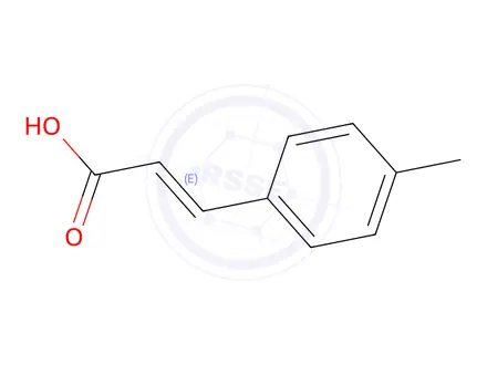 Chemical structure of (E)-3-(p-Tolyl)acrylic acid