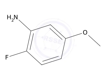 Chemical structure of 2-Fluoro-5-methoxyaniline