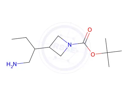 Chemical structure of Tert-butyl 3-(1-aminobutan-2-yl)azetidine-1-carboxylate