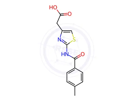 Chemical structure of {2-[(4-Methylbenzoyl)amino]-1,3-thiazol-4-YL}acetic acid