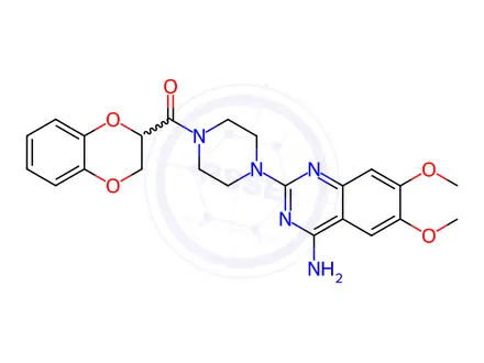 Chemical structure of Doxazosin