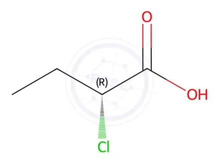 Chemical structure of (R)-2-Chlorobutyric Acid