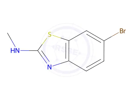 Chemical structure of 6-Bromo-N-methyl-1,3-benzothiazol-2-amine