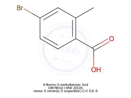 Chemical structure of 4-Bromo-2-methylbenzoic Acid