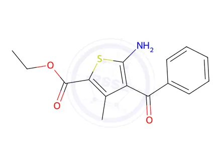 Chemical structure of Ethyl 5-Amino-4-benzoyl-3-methylthiophene-2-carboxylate