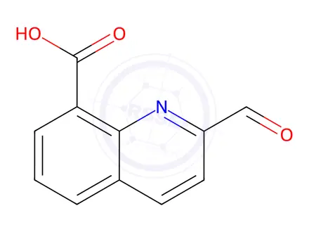 Chemical structure of 2-Formylquinoline-8-carboxylic acid