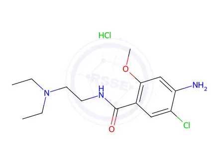 Chemical structure of 4-Amino-5-chloro-N-(2-(diethylamino)ethyl)-2-methoxybenzamide hydrochloride