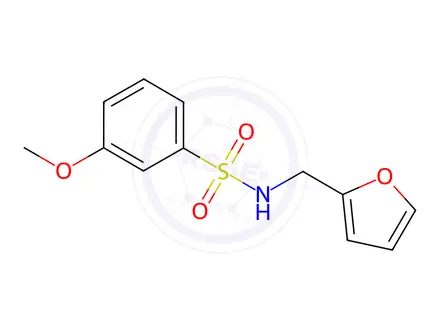 Chemical structure of N-(Furan-2-ylmethyl)-3-methoxybenzenesulfonamide