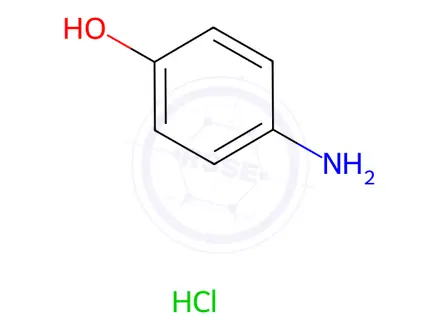 Chemical structure of 4-Aminophenol hydrochloride