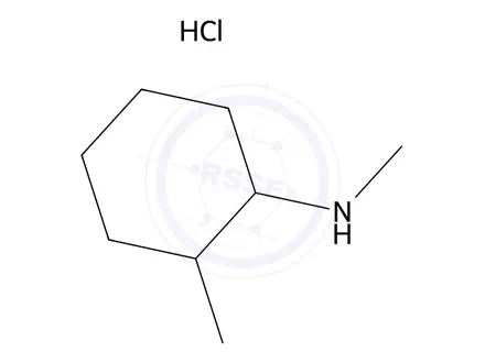 Chemical structure of N,2-dimethylcyclohexanamine hydrochloride