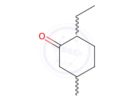 Chemical structure of 2-Ethyl-5-methylcyclohexan-1-one