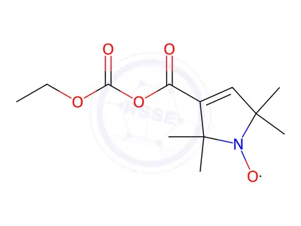 Chemical structure of Ethyl 1-Oxy-2,2,5,5-tetramethyl-3-pyrroline-3-carbonyloxylformate