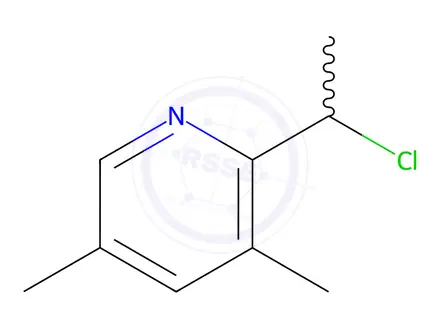 Chemical structure of 2-(1-Chloroethyl)-3,5-dimethylpyridine