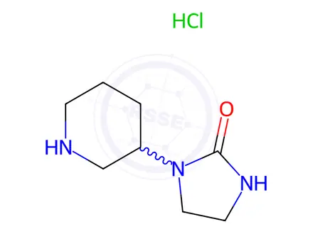 Chemical structure of 1-(Piperidin-3-yl)imidazolidin-2-one Hydrochloride