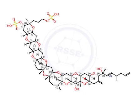 Chemical structure of HOMOYESSOTOXIN DI‐SODIUM SALT STANDARD SOLUTION