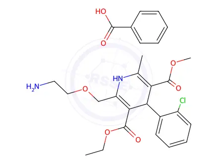 Chemical structure of Amlodipine Benzoate