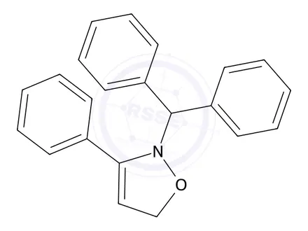 Chemical structure of 2-Benzhydryl-3-phenyl-2,5-dihydroisoxazole