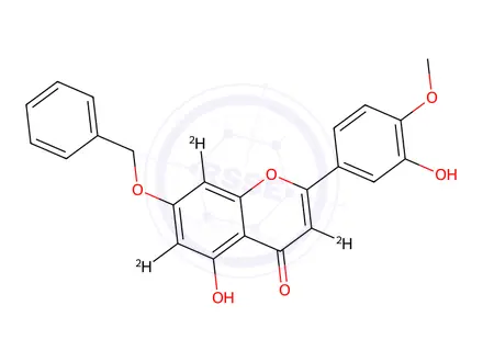 Chemical structure of 7-O-Benzyldiosmetine-d3