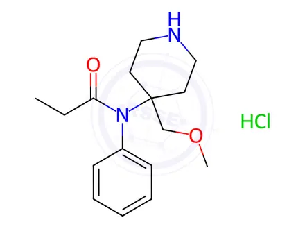 Chemical structure of Noralfentanil Hydrochloride