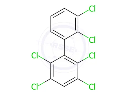 Chemical structure of 2,2',3,3',5,6-Hexachlorobiphenyl