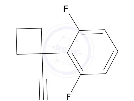 Chemical structure of 1-(2,6-Difluorophenyl)cyclobutanecarbonitrile