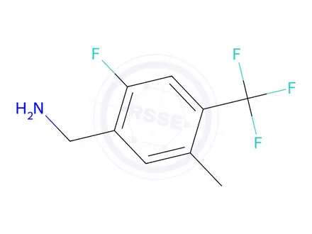 Chemical structure of 2-Fluoro-5-methyl-4-(trifluoromethyl)benzylamine