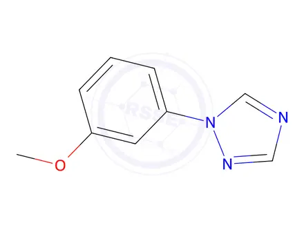 Chemical structure of 1-(3-methoxyphenyl)-1H-1,2,4-triazole