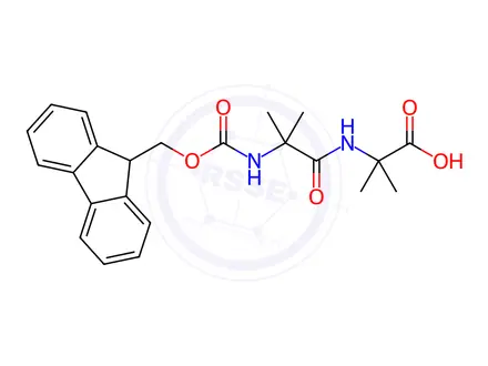 Chemical structure of Fmoc-Aib-Aib-OH