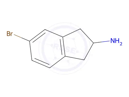 Chemical structure of 5-Bromo-2,3-dihydro-1H-inden-2-amine Hydrobromide